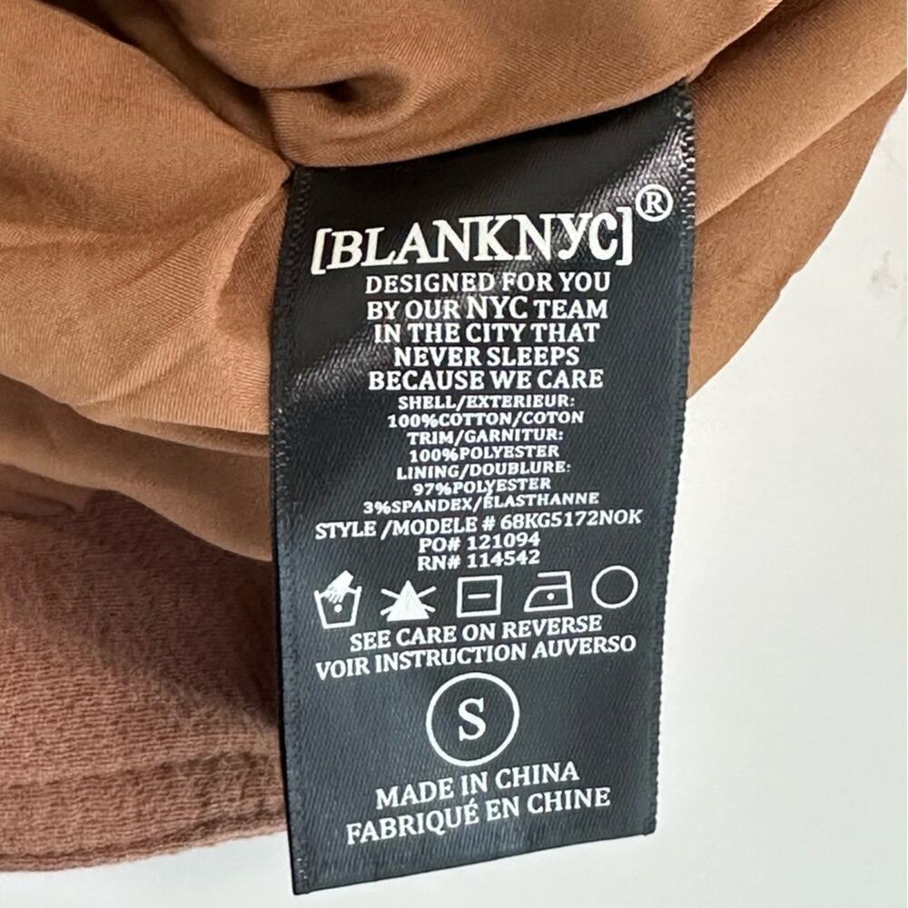 NWT | BlankNYC | Textured Moto Tan Jacket | Chai Tea | Small - Picture 9 of 16